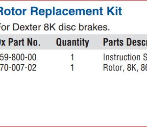 DEXTER BRAKE DISC ROTOR ONLY 865 13 8K DX E-COATED